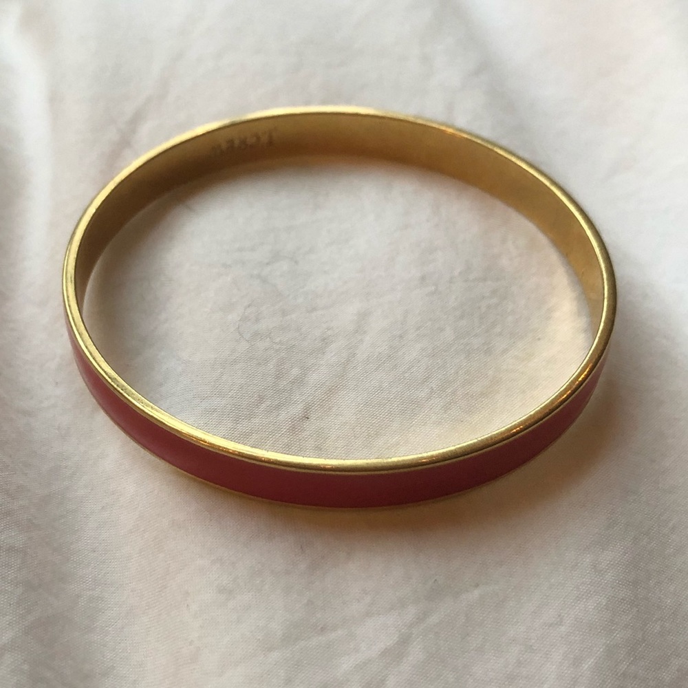 Hot pink/gold J. Crew bangle bracelet